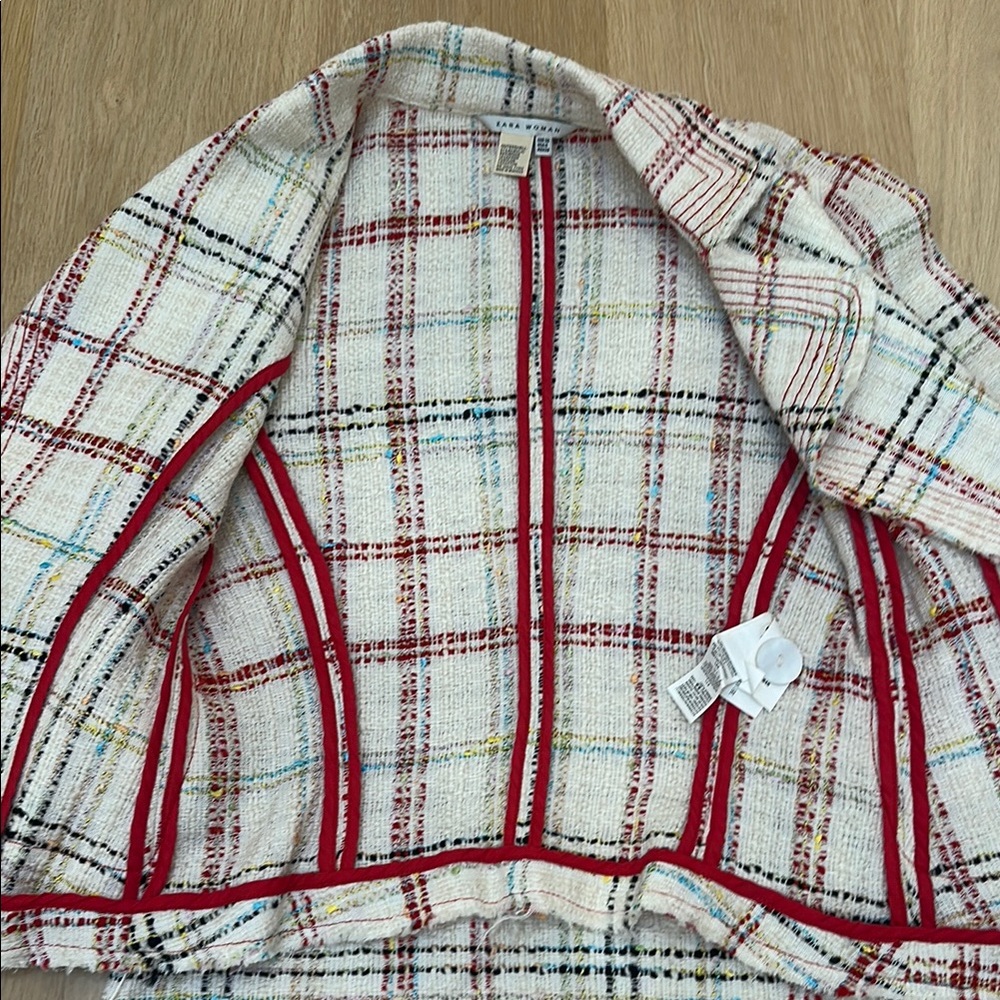 Zara Multicolor Tweed Jacket and Skirt Set - Picture 6 of 6